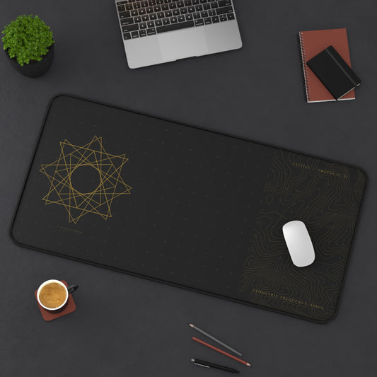 Vestige Protocol // Geometric Frequency Desk Mat