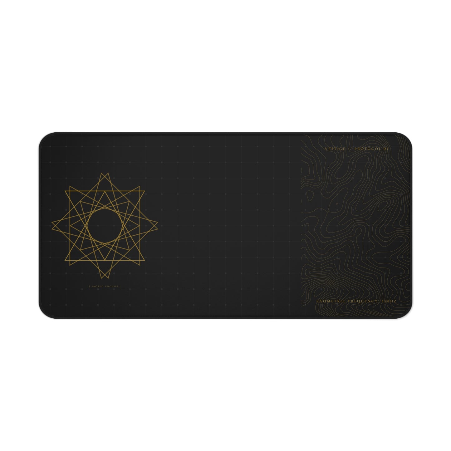Vestige Protocol // Geometric Frequency Desk Mat