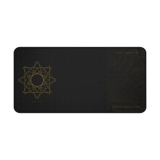 Vestige Protocol // Geometric Frequency Desk Mat